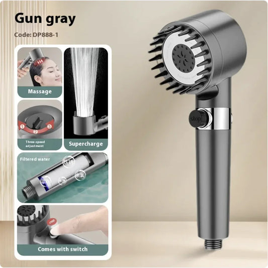 ShowerKing Showerhead Nozzle with Water Purification Spray Filter (with FREE Shipping Worldwide)